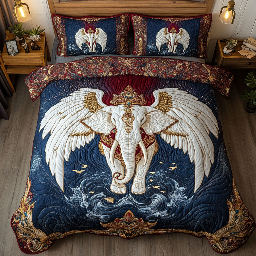 Angel White Elephant WY0802002CL Duvet Cover Set