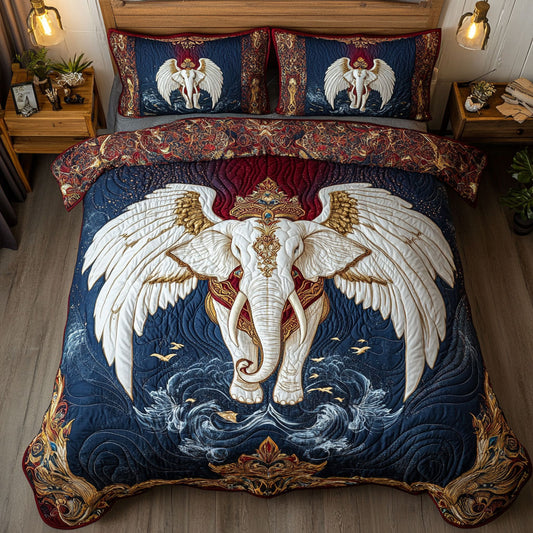 Angel White Elephant WY0802002CL Duvet Cover Set