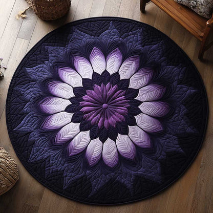 Twilight Flower WN1903091CL Quilted Round Mat