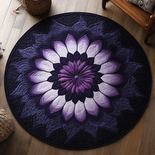 Twilight Flower WN1903091CL Quilted Round Mat