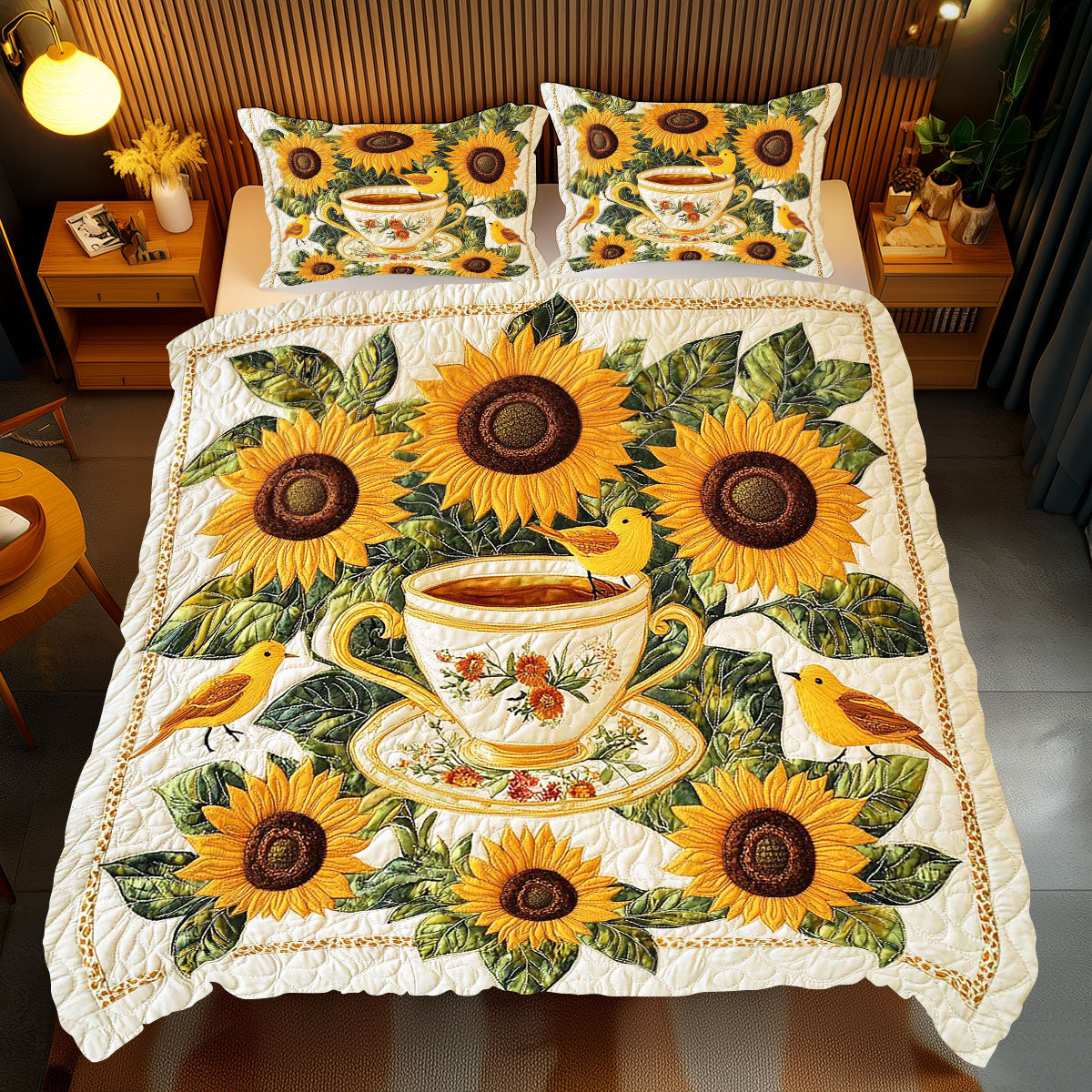 Songbird Sunflower Garden WP2001049CL Duvet Cover Set