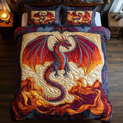 Crimson Roar CP1207049CL Quilted Bedding Set