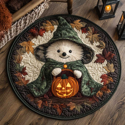 Spooky Hedgehog WN1903024CL Quilted Round Mat