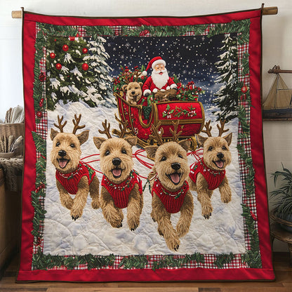 Terrier Sleigh Ride WN1211119CL Quilt