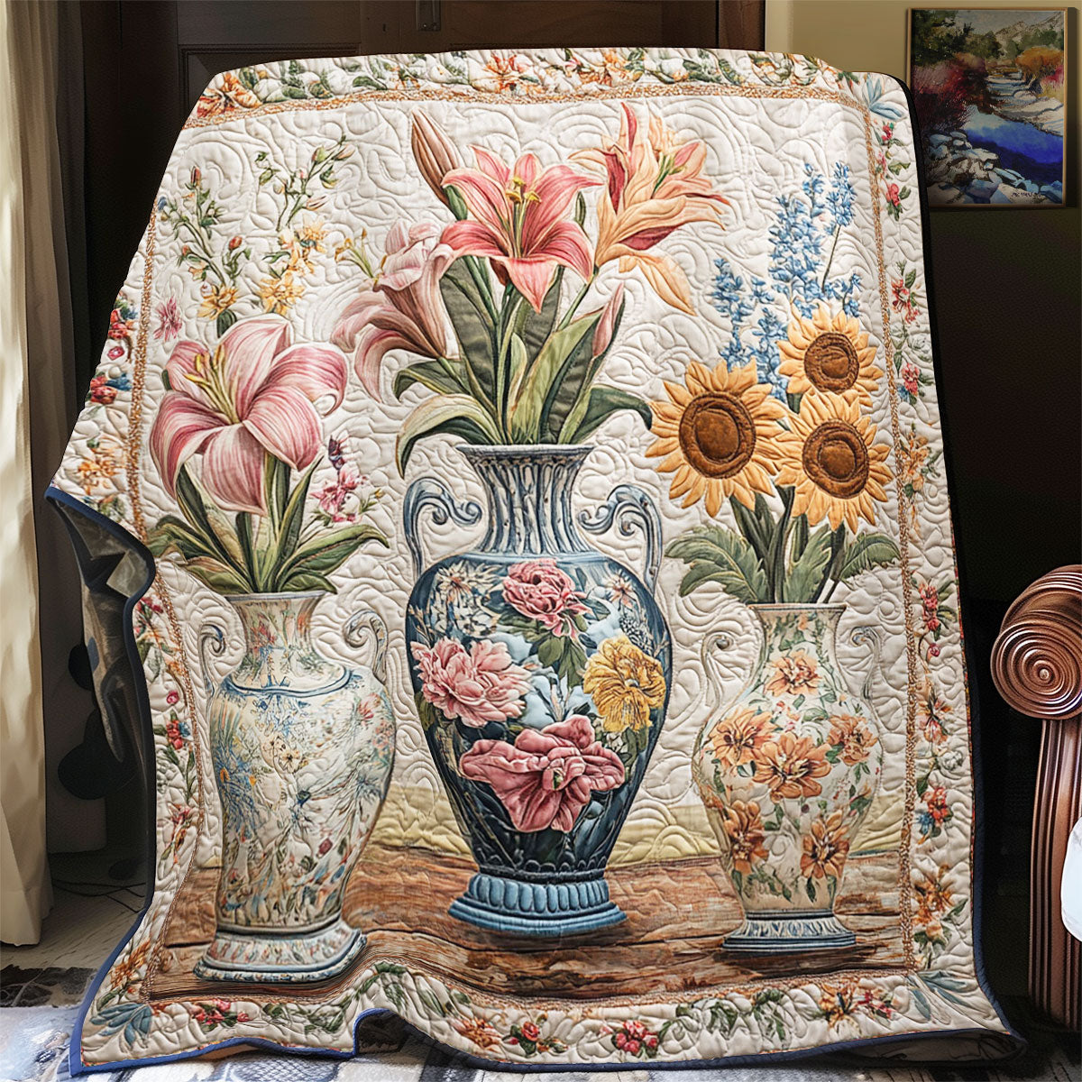 Bloom Vases CW1407008CL Quilt