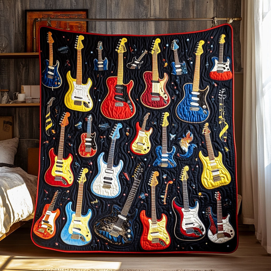 Strumming Stars And Stripes WY2308055CL Quilt