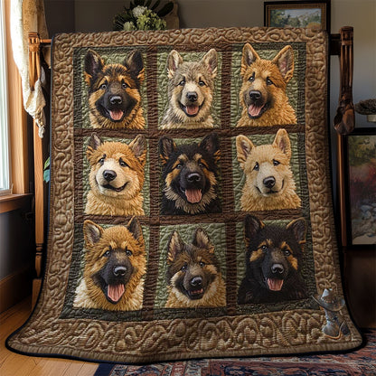 Rustic German Shepherd WN0711080CL Quilt