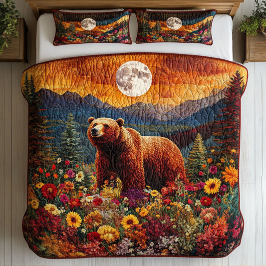 Bear In Sunset WY0802007CL Duvet Cover Set