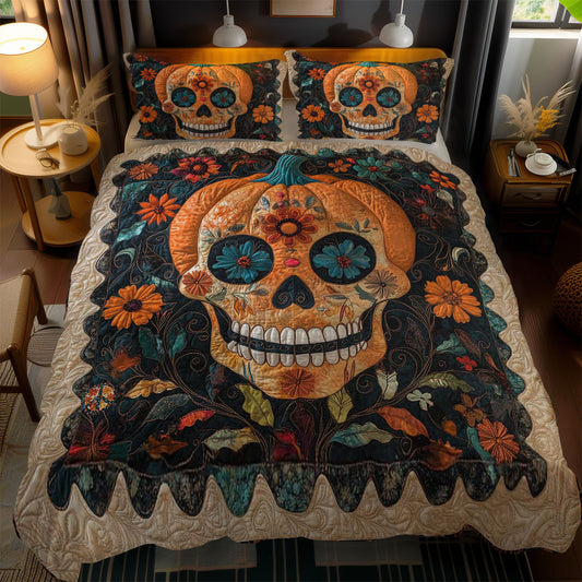 Pumpkin Skull WN2311070CL Duvet Cover Set