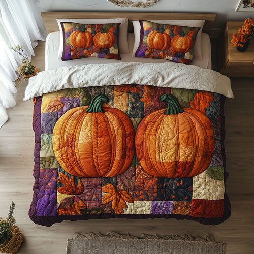 Two Pumpkins Patchwork DH1809012CL Duvet Cover Set