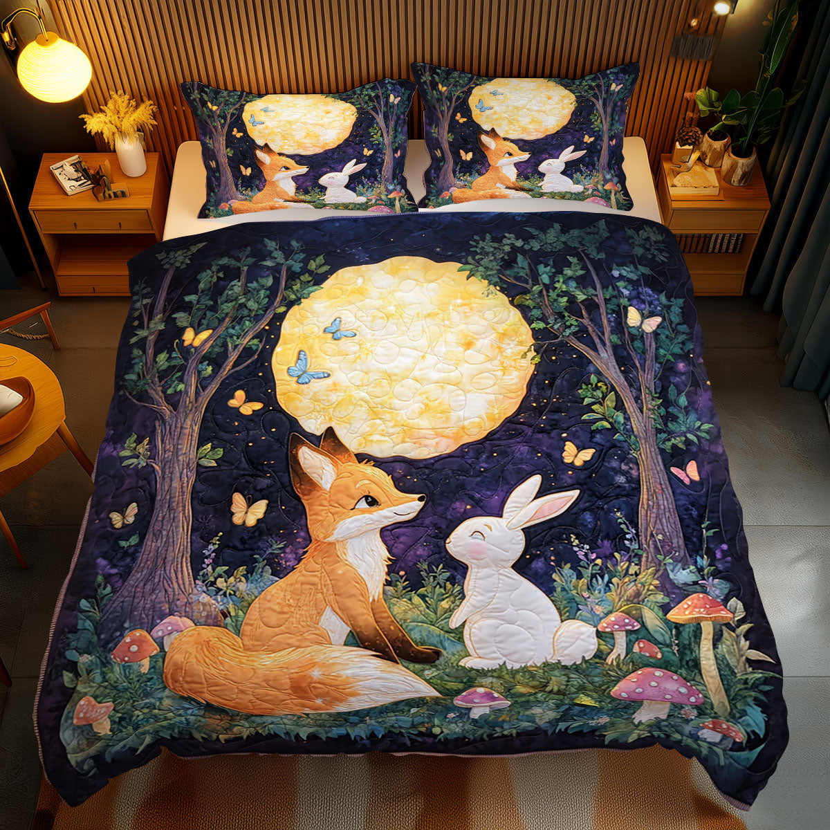 Fox And Rabbit WJ2611039CL Duvet Cover Set