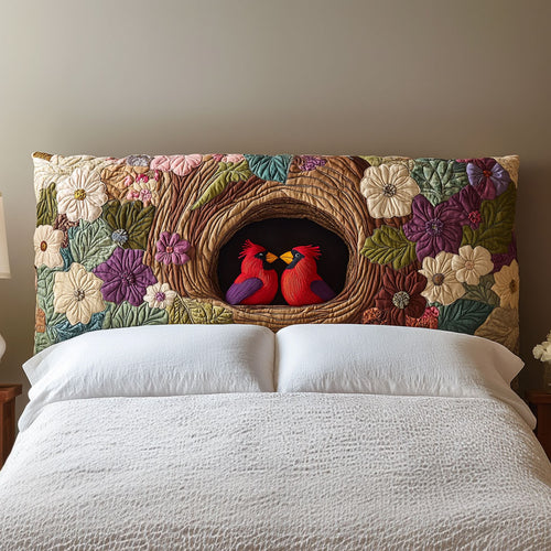 Cuddling Cardinal QA2912003CL Quilted Headboard Slipcover