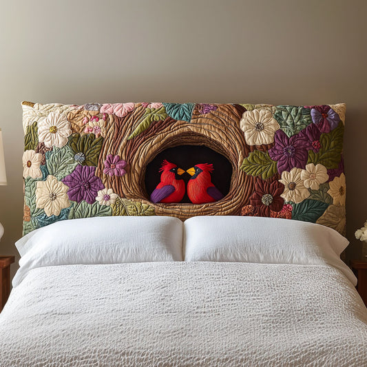 Cuddling Cardinal QA2912003CL Quilted Headboard Slipcover