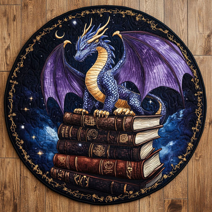 Mystic Dragon Book CW2407051CL Quilted Round Mat