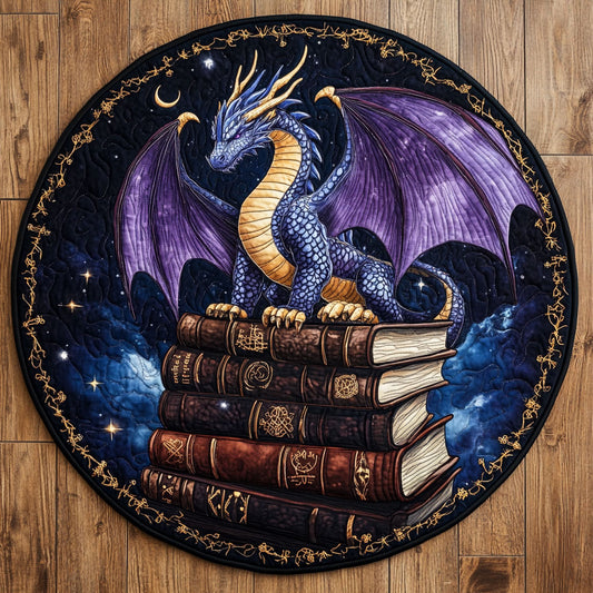 Mystic Dragon Book CW2407051CL Quilted Round Mat