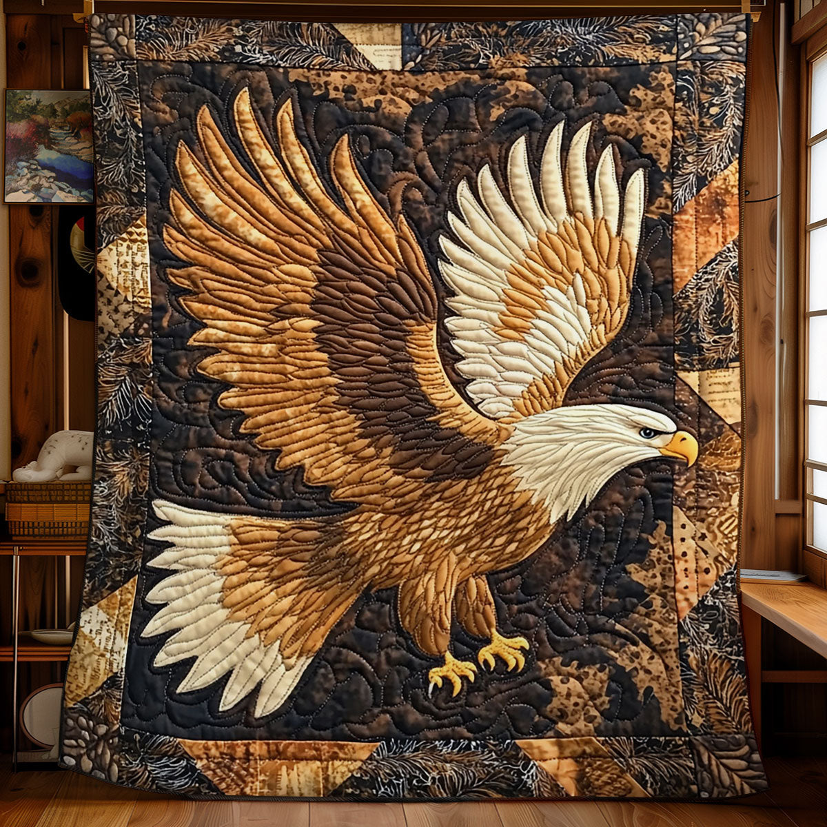 Eagle Portrait WY2102023CL Quilt