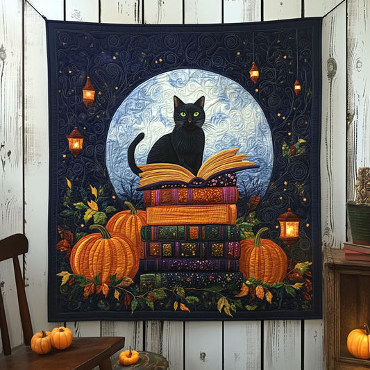 Cat Book In The Full Moon DH0410035CL Quilt