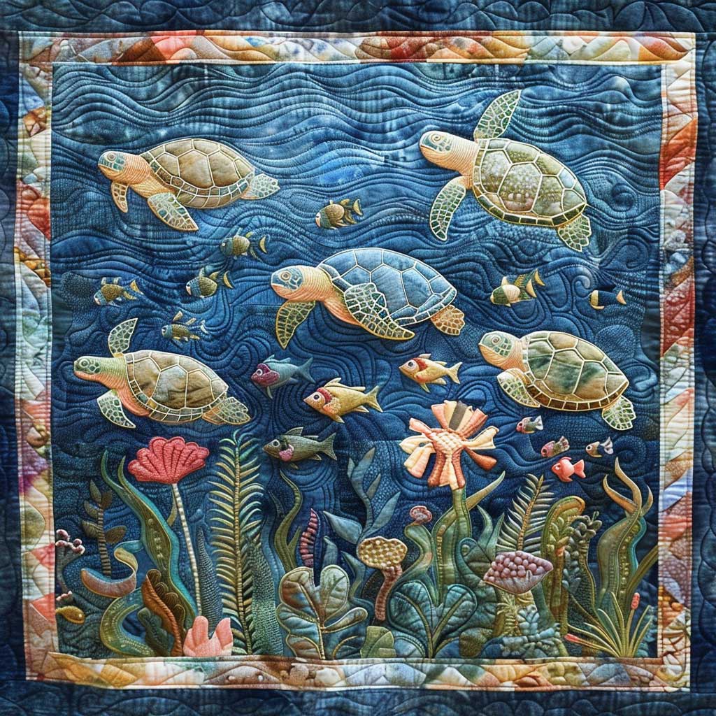 Sea Turtle WJ1909018CL Quilt