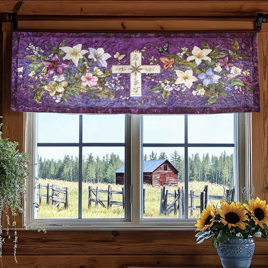 Sacred Cross WN2003024CL Quilted Valance