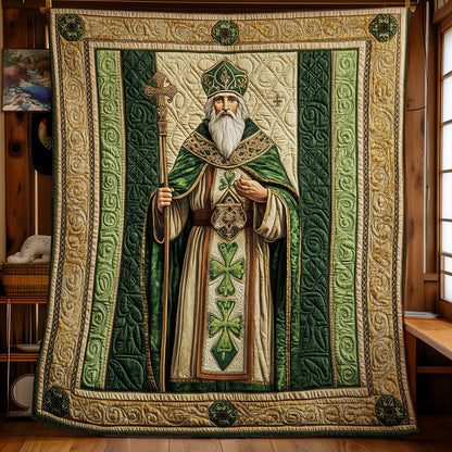 Saint Patrick Portrait WY2102043CL Quilt