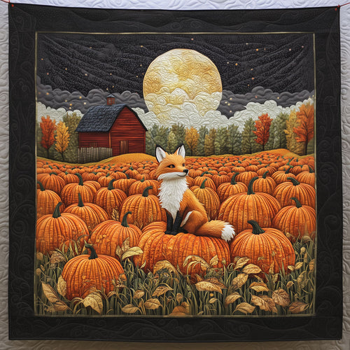 Fox In The Pumpkin Field LT1809041CL Quilt