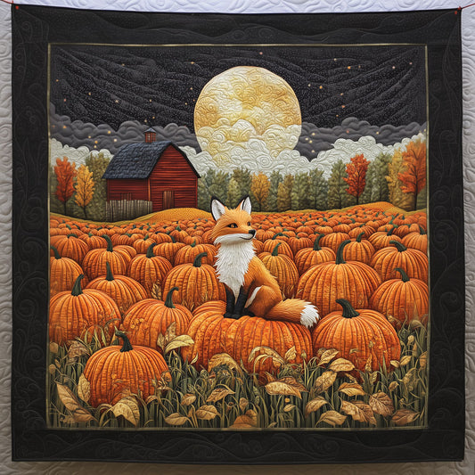 Fox In The Pumpkin Field LT1809041CL Quilt