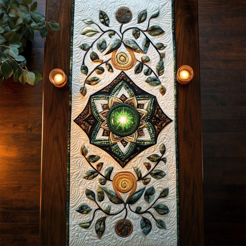 Flash Flower In Garden WY3004014CL Quilted Table Runner