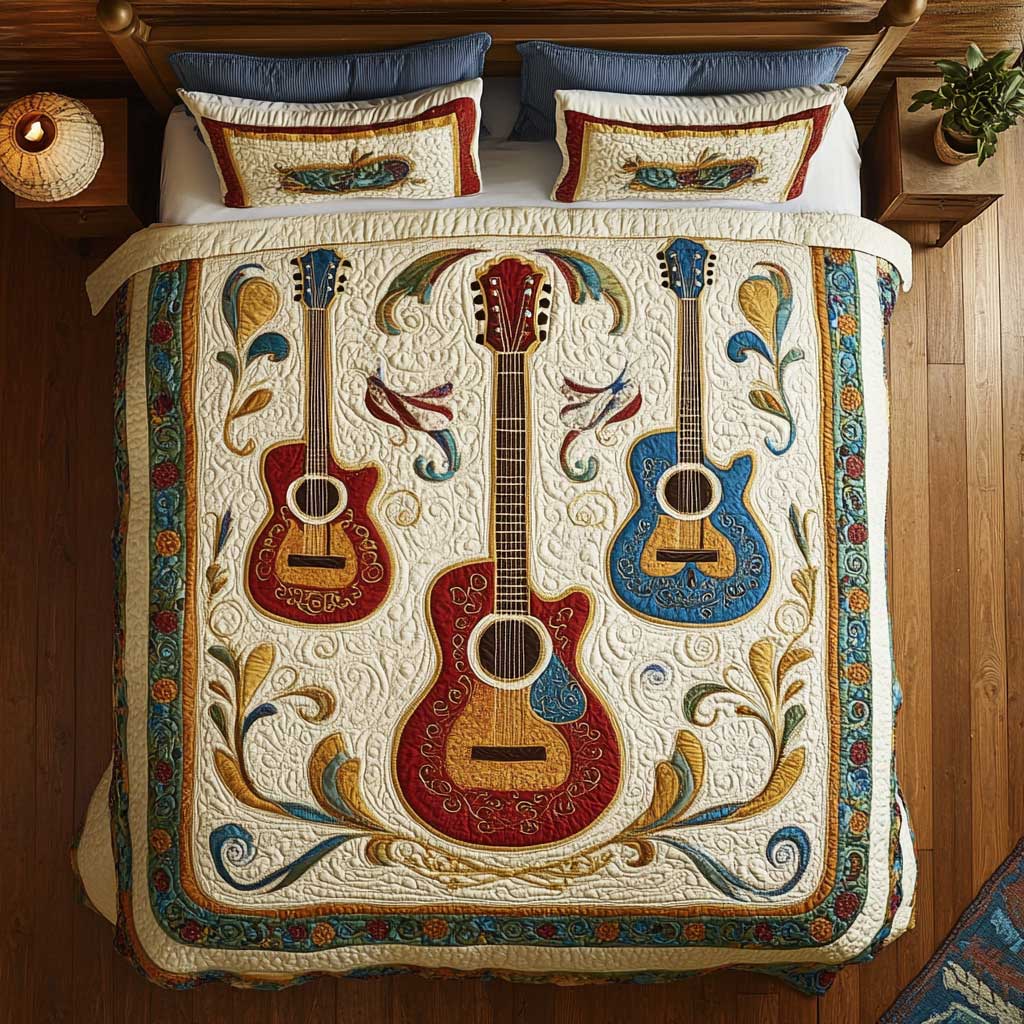 Vibrant Guitar Dream WP3112027CL Duvet Cover Set