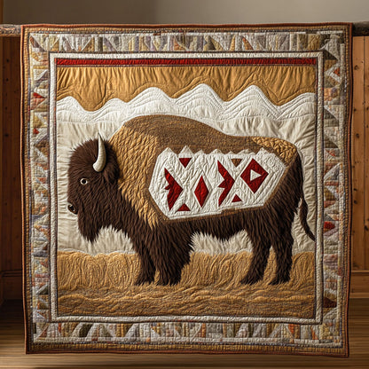 Tribal Bison CP1106002CL Quilt