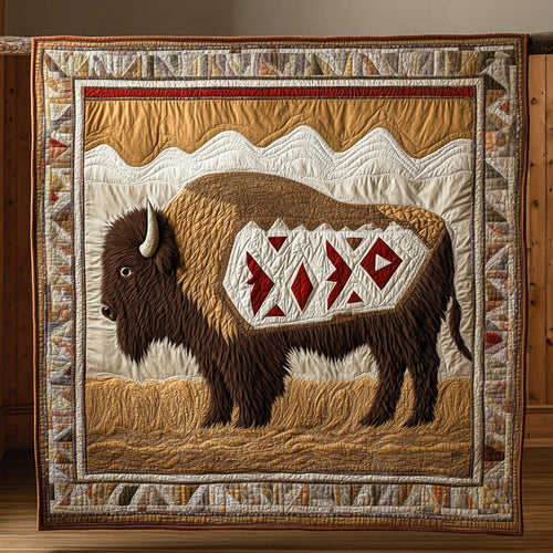 Tribal Bison CP1106002CL Quilt