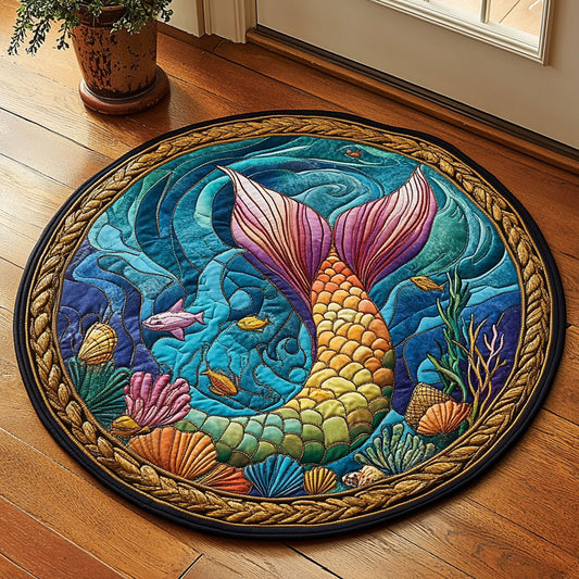 Sea Tail CP1806009CL Quilted Round Mat