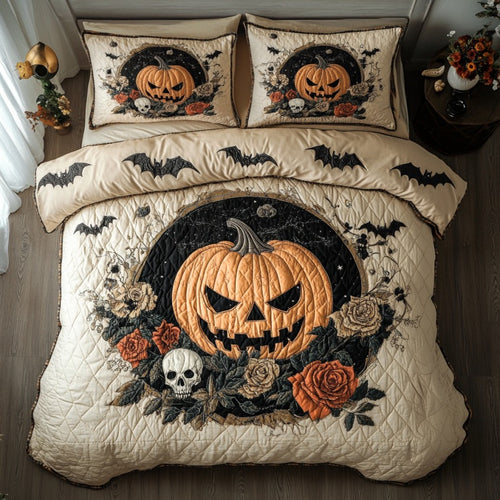Pumpkin Skull XR1509003CL Duvet Cover Set