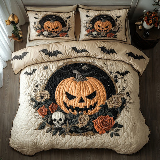 Pumpkin Skull XR1509003CL Duvet Cover Set