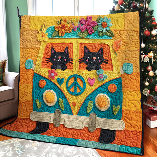 Hippie Cat Spirit CW1411008CL Quilt
