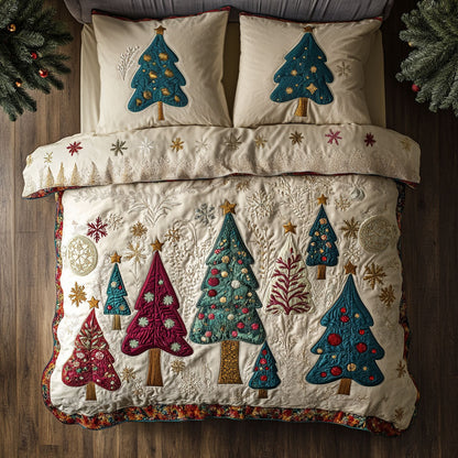 Christmas Tree Doodles WN0707008CL Duvet Cover Set