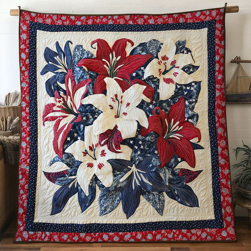 Freedom Bloom Memorial Day Lily WN1006033CL Quilt