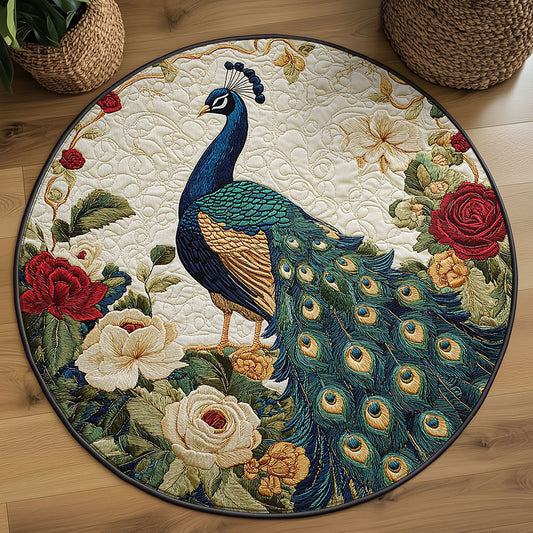 Mystic Peacock WN2908047CL Quilted Round Mat