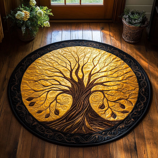 Gilded Roots CP2807051CL Quilted Round Mat