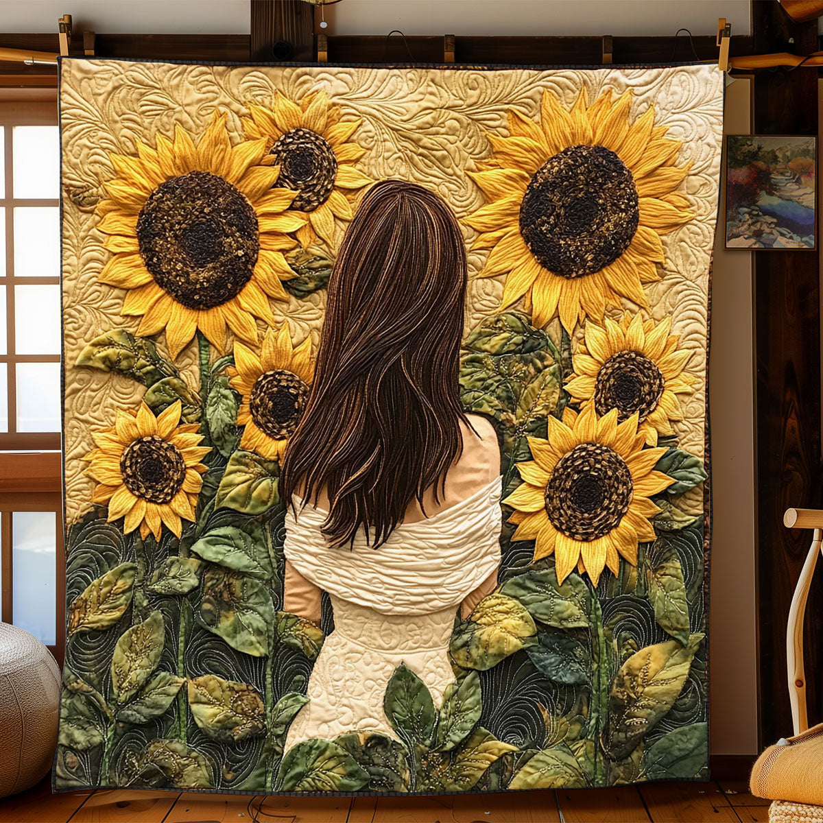 Sunflower Breeze WJ1902018CL Quilt