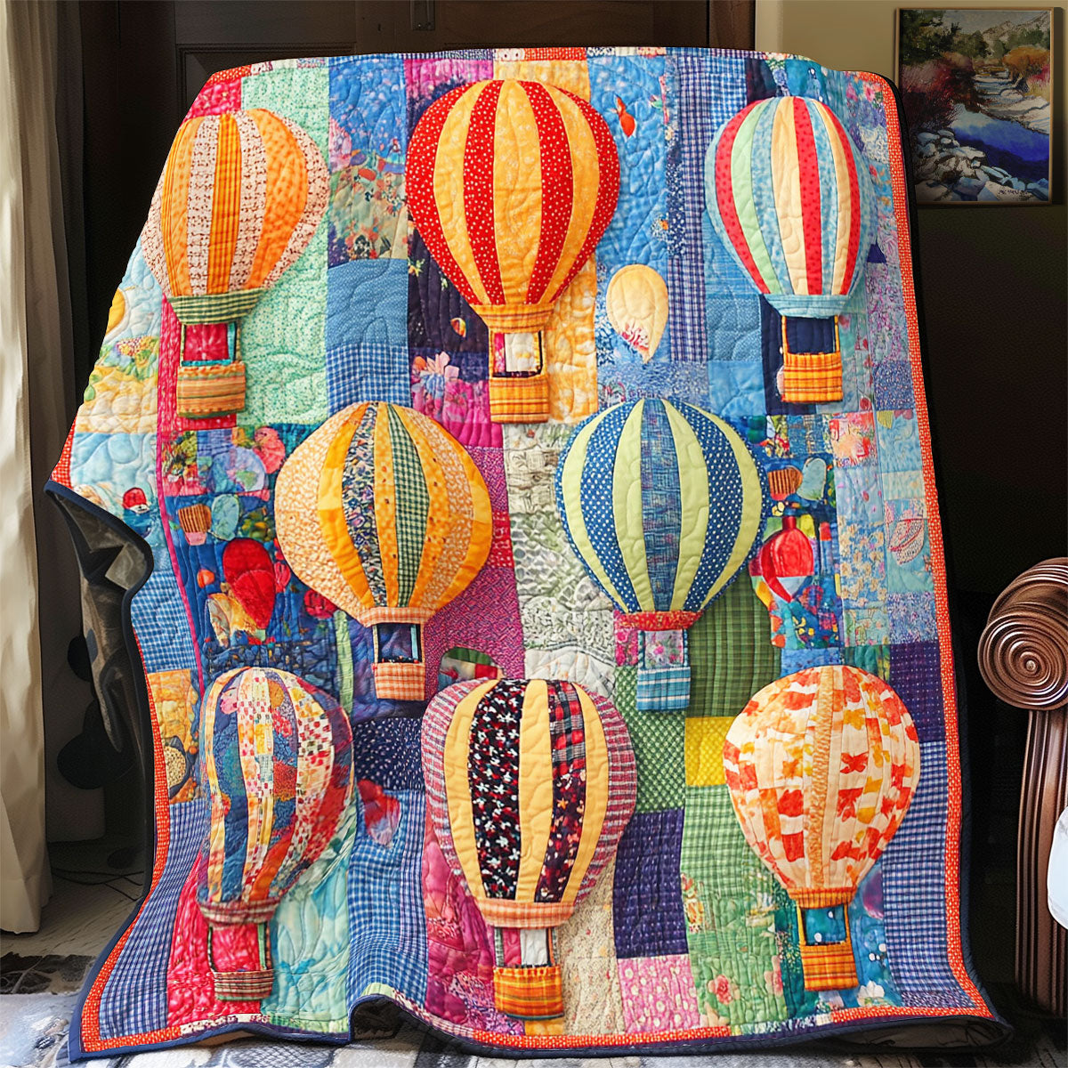 Hot Air Balloon Collection WY0901034CL Quilt