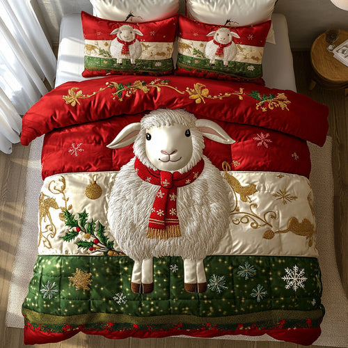 Winter Blessing Sheep WN3010067CL Duvet Cover Set