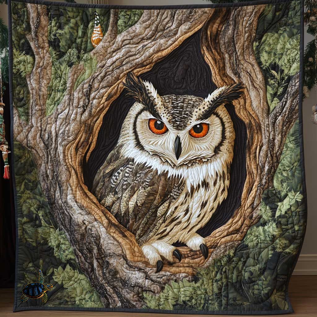 Owl Nest Forest WP0411018CL Quilt