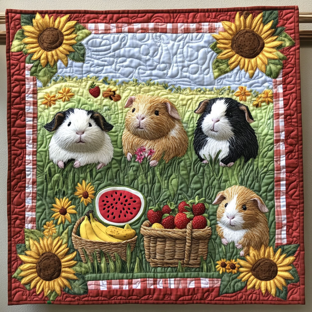 Guinea In Morning Garden WY2308019CL Quilt
