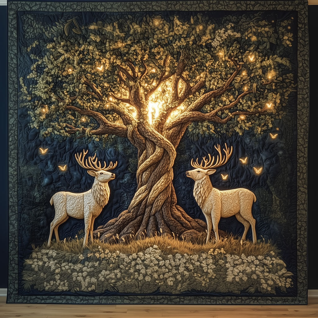 Deer & Tree Of Life LT1509048CL Quilt