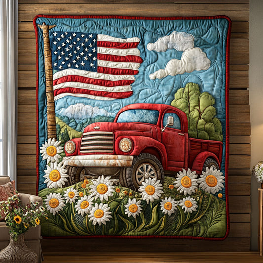 American Red Truck CW3004090CL Quilt