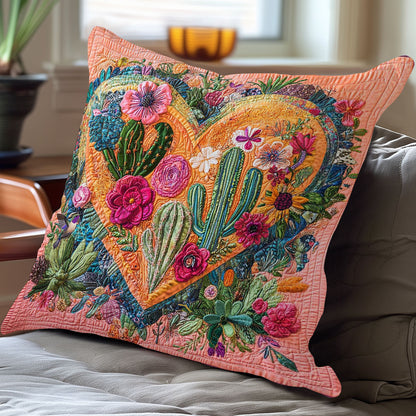 Cactus Love Heart WN2111008CL Quilt Pillow Case