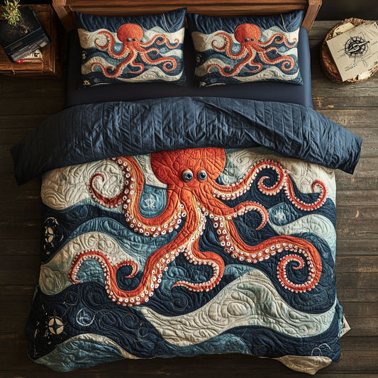 Octupus Wave CP0207026CL Duvet Cover Set