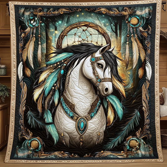 Dreamcatcher Feather Horse WY1706007CL Quilt