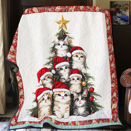 Cat Christmas Tree  WX1912032CL Quilt