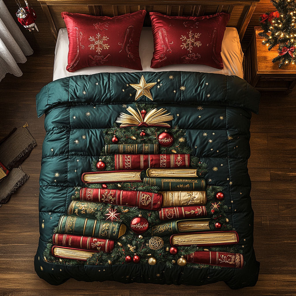 Bookish Christmas Tree CW1711027CL Duvet Cover Set